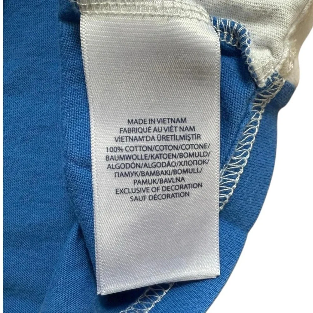 Polo Ralph Lauren Big Pony Color Block T-Shirt Youth Size Large 14/16 Blue White - Picture 4 of 8